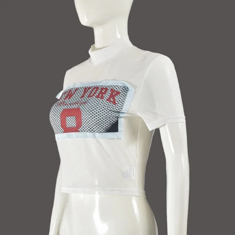 “New York” mesh top
