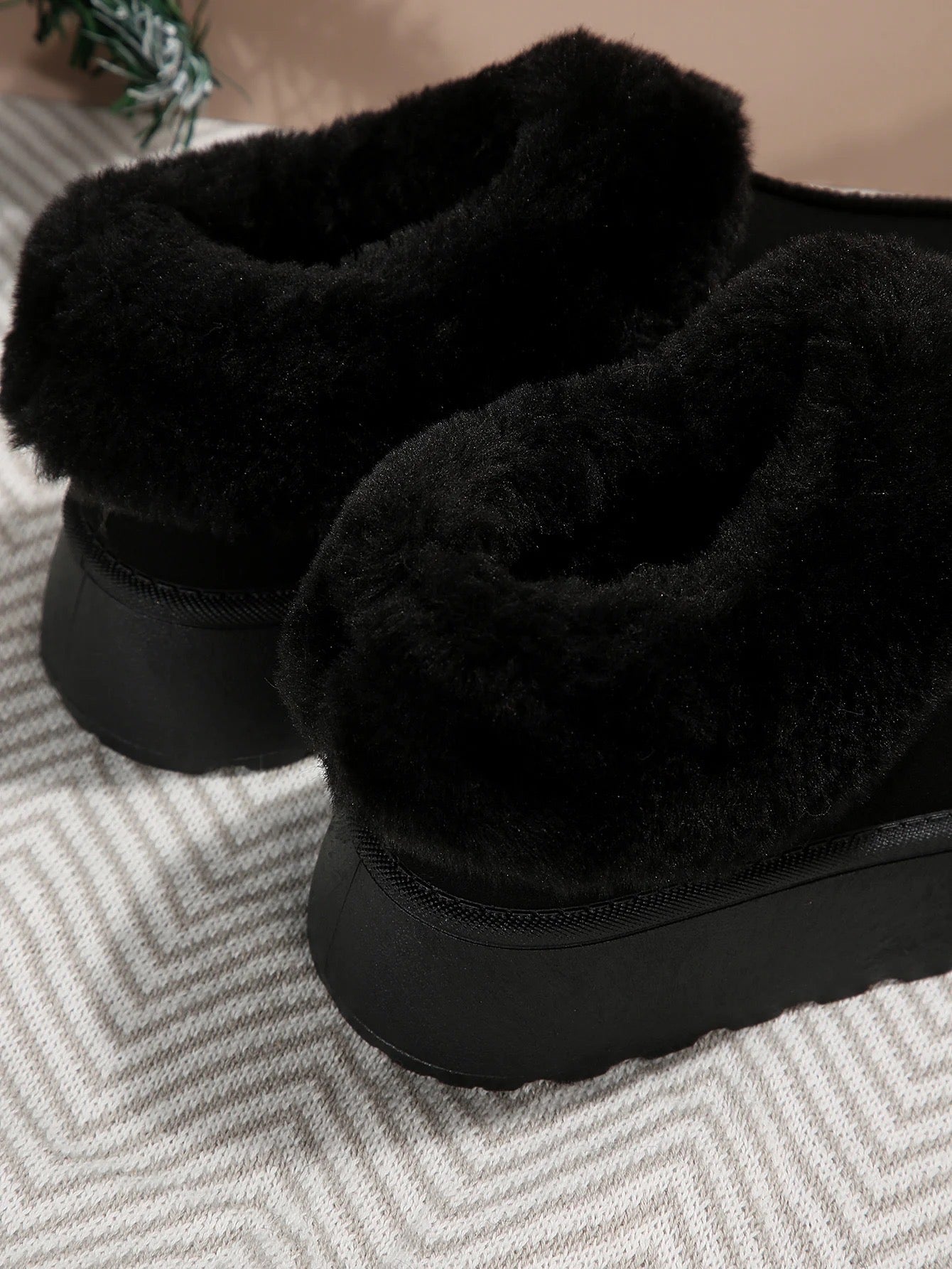 Fur booties